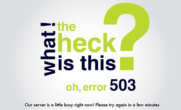 what is a 503 error
