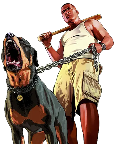 GTA 5 Classic Dog and Guy Image